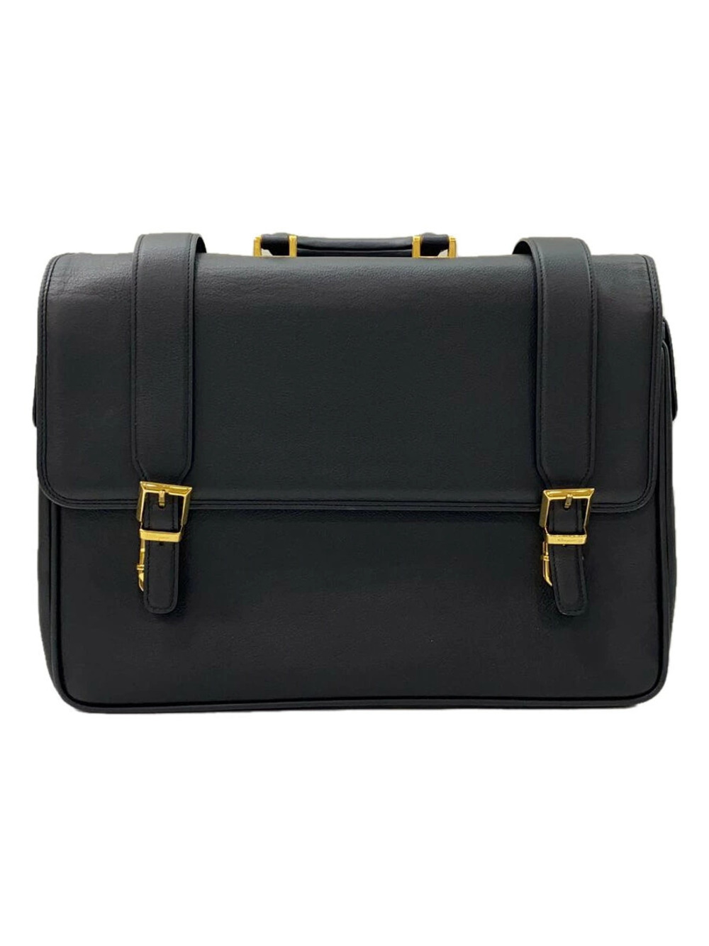 Salvatore Ferragamo Briefcase Leather Black